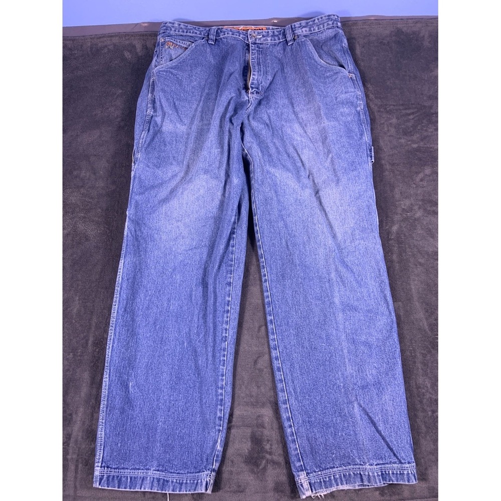 Y2K Enyce 101‎ Carpenter Skater Men's Jeans Size 40x31 Blue Triple Needle